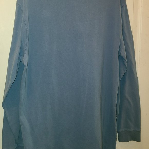 ST. JOHN'S BAY MEN'S BLUE LONG SLEEVE HERITAGE SUEDED JERSEY SIZE L LONG TALL - Picture 3 of 9